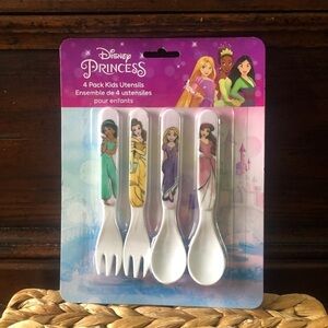 Disney Princess 4 pack kids utensils set